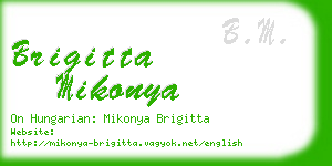 brigitta mikonya business card